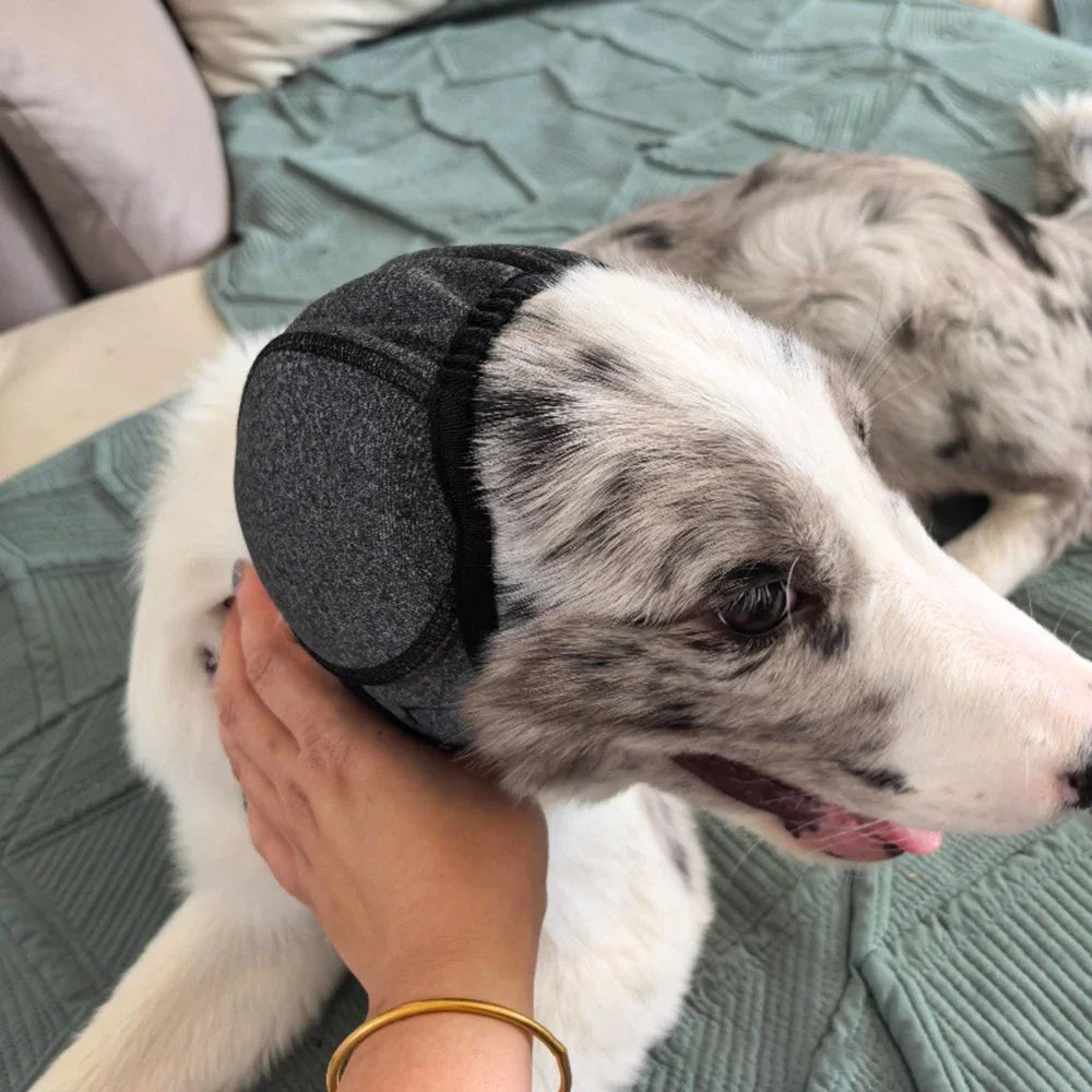 HushMuff™ - Banda Relajante y Protector Auditivo para Perros