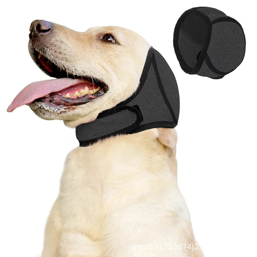HushMuff™ - Banda Relajante y Protector Auditivo para Perros